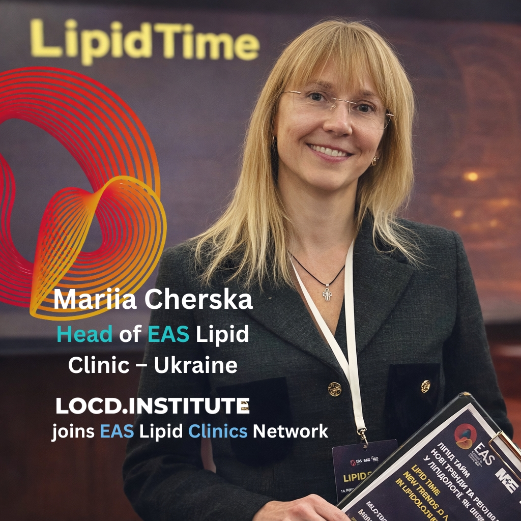 Mariia Cherska at LipidTime event — LOCD joins EAS Lipid Clinics Network